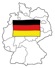 Umriss von Deutschland