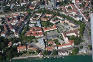 Luftaufnahme des Landratsamt Konstanz Luftaufnahme des Landratsamts am Benediktinerplatz 1