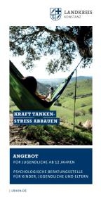 Titelbild Flyer Junge in Hängematte