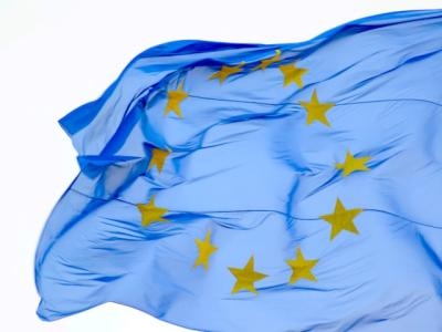 wehende Europa-Flagge